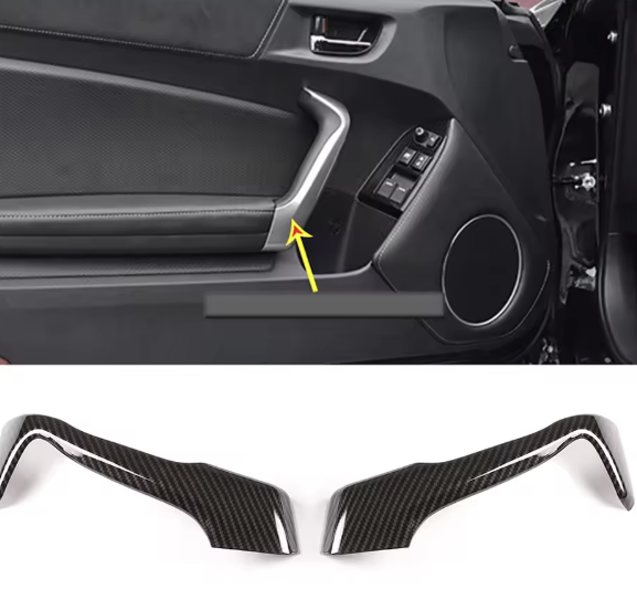 Carbon Fiber Interior Door Handle Trim replacement ForGT86 / Subaru BRZ (2013–2020)