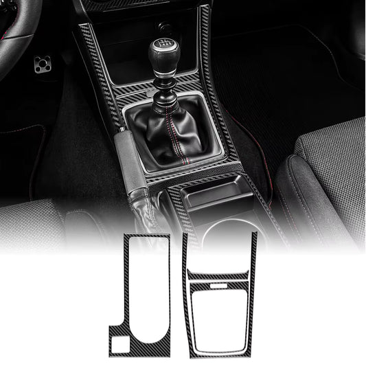 Subaru WRX Carbon Fiber Center Console Trim (2015–2021, LHD)