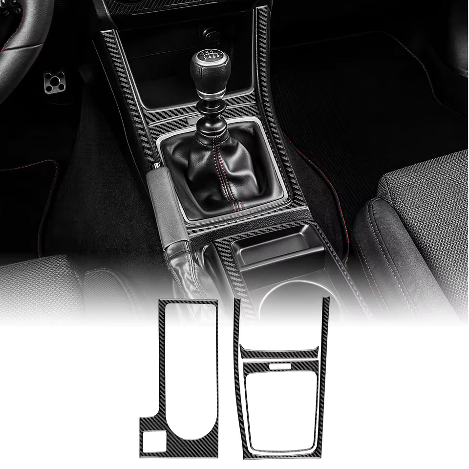 Subaru WRX Carbon Fiber Center Console Trim (2015–2021, LHD)