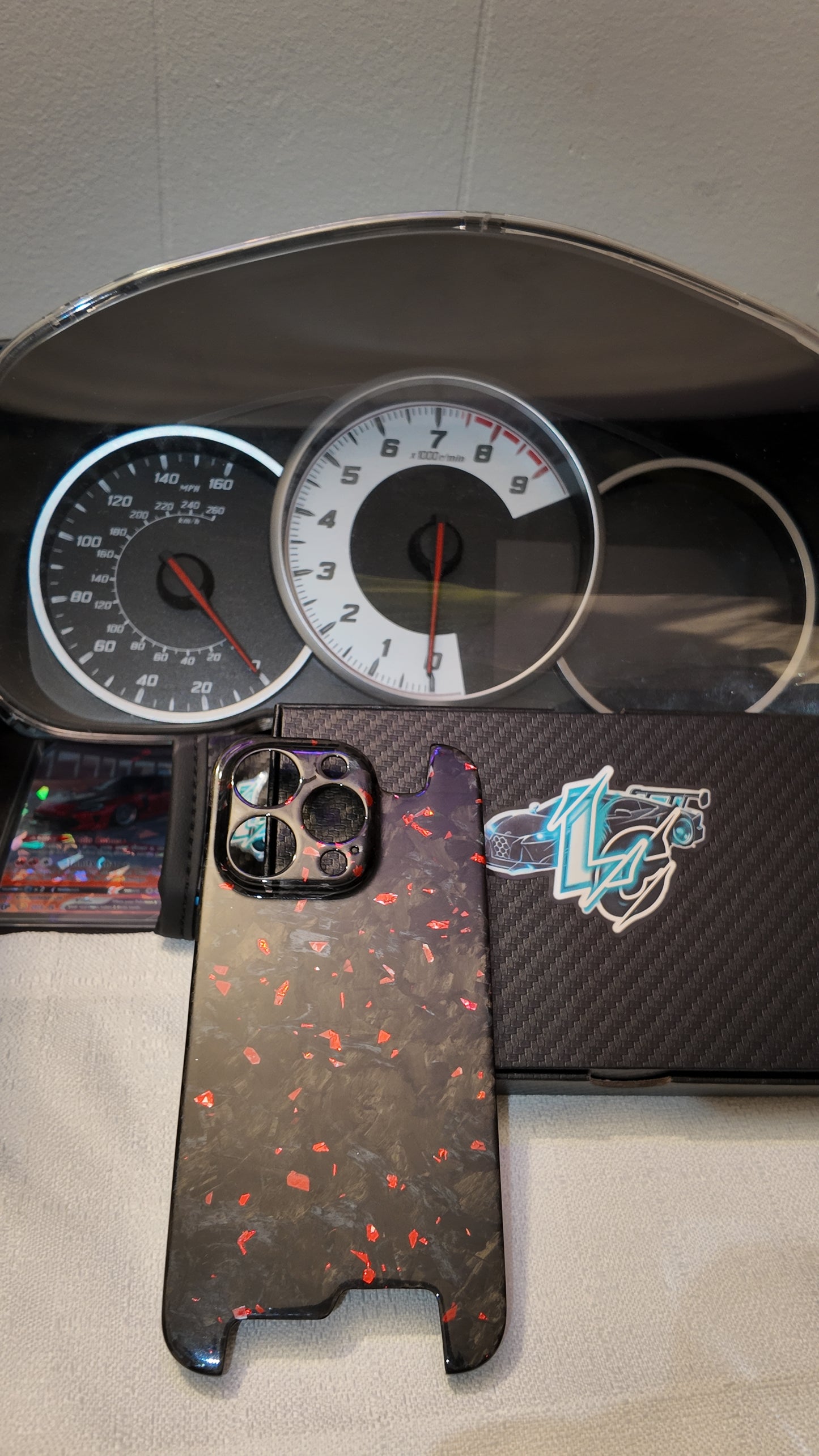 Carbon Fiber Iphone Cases with Flakes