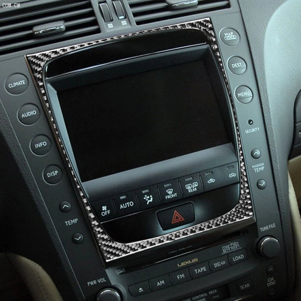 Lexus GS Carbon Fiber Interior Trim Kit, 28pc (2006–2011)