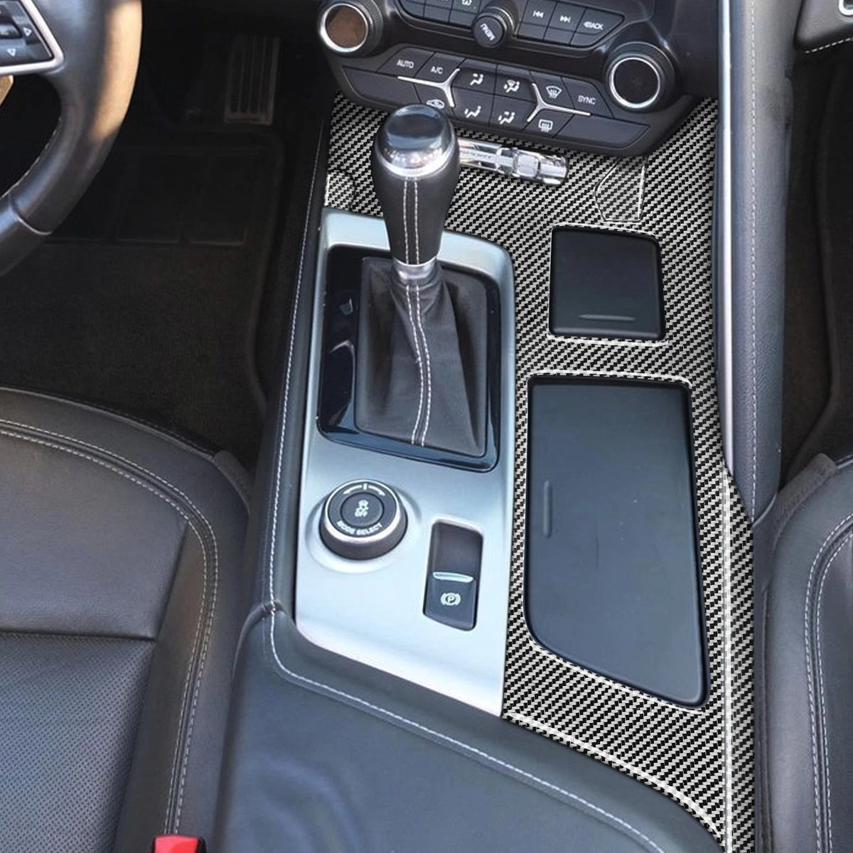 Corvette C7 Carbon Fiber Interior Trim Kit, 50pc