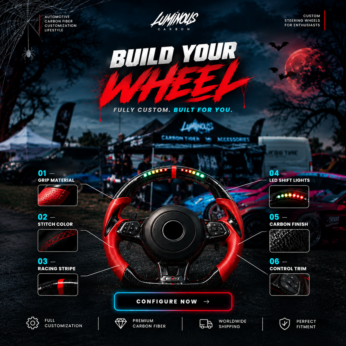 CARBON FIBER STEERING WHEELS