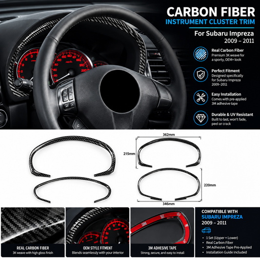 Subaru Impreza Dash cluster Overlay 2008+