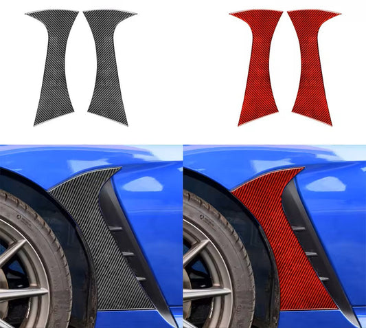 Carbon Fiber Side Fender Vent Outlet Panel overlay- BRZ/ GR86