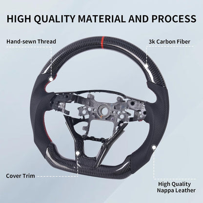 Honda Accord 10th Gen 2018–2022- Carbon Fiber D-Shaped Steering Wheel