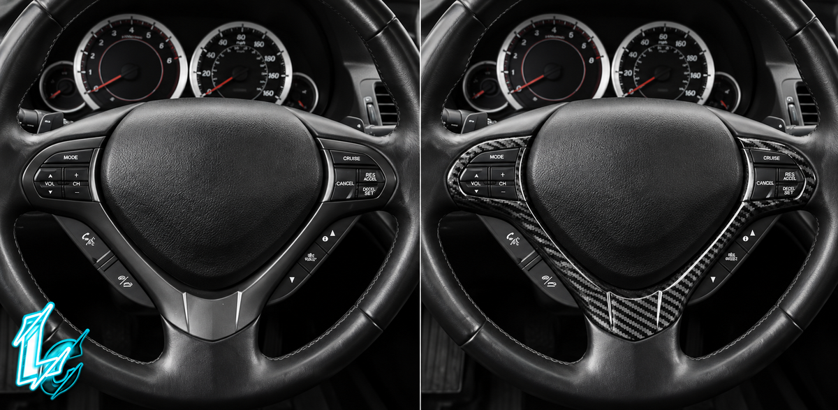 Acura TSX CU2 Carbon Fiber Steering Wheel Trim (2009–2014)