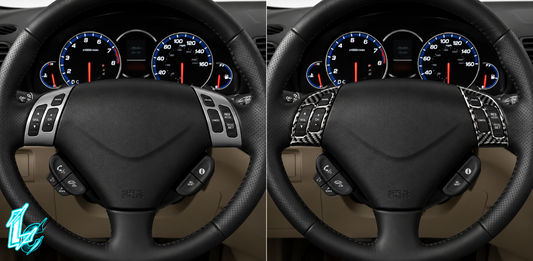 Acura TSX CL9 Carbon Fiber Steering Button Overlays (2004–2008)