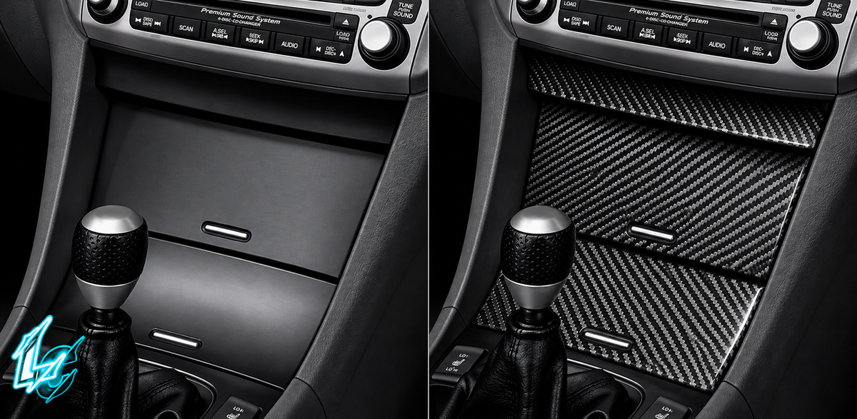 Acura TSX CL9 Carbon Fiber Console Door Trim (2004–2008)