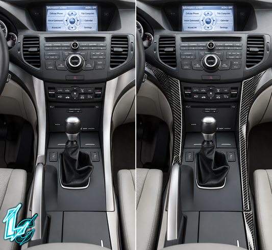 Acura TSX CU2 Carbon Fiber Console Surround (2009–2014)