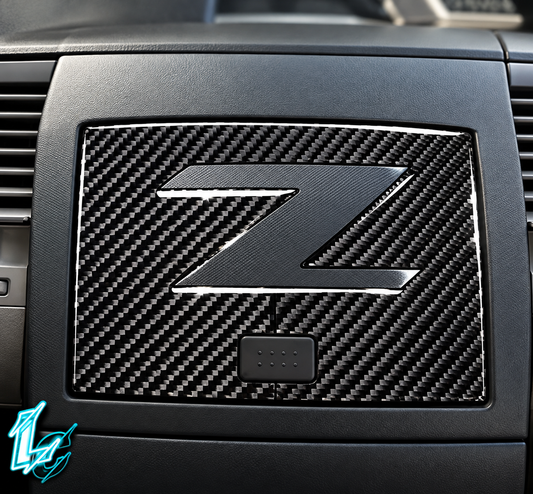 Nissan 350Z Carbon Fiber Infotainment Overlay (2003–2009)