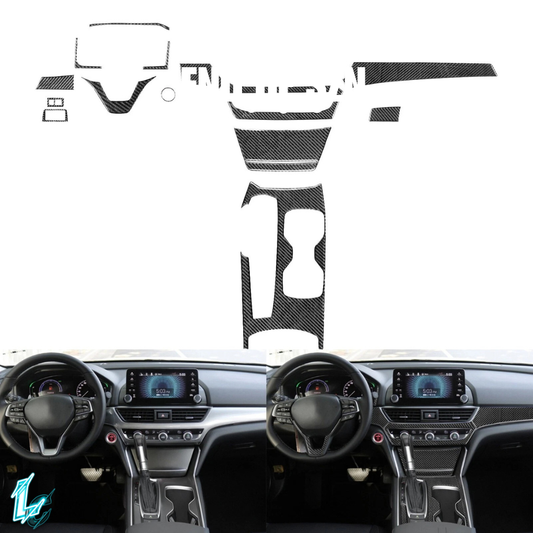 Honda Accord 10th Gen 2018+- 14PCS Real Carbon Fiber Full Interior Dash Trim Kit
