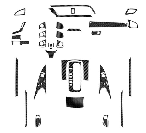 Honda Civic Carbon Fiber Interior Trim Kit (2016–2019, Non-Type R)