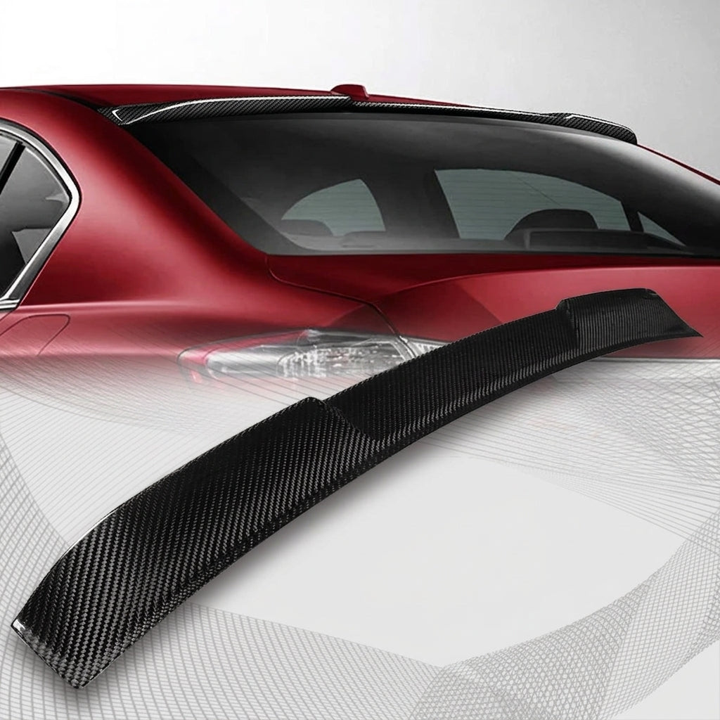 Honda Accord 4-Door 2013–2017- Carbon Fiber Rear Window Roof Visor Spoiler