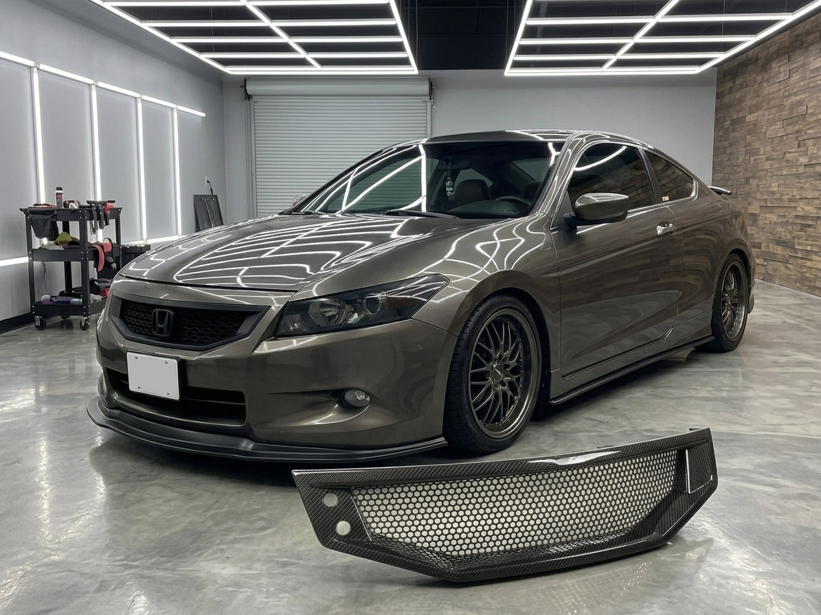 Honda Accord 2008–2010- Real Carbon Fiber Front Bumper Grille Mesh