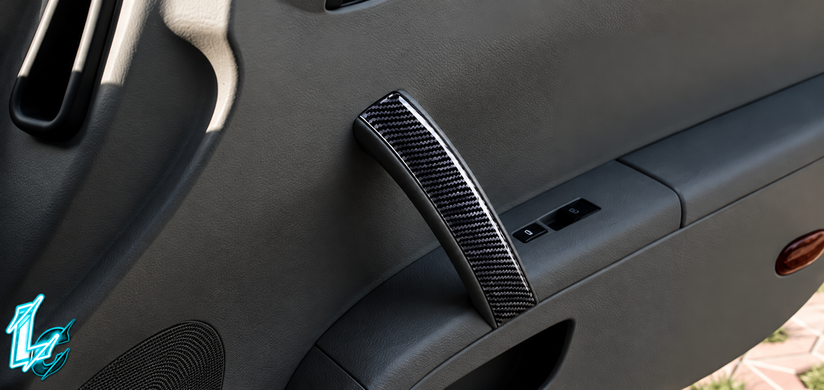 Nissan 350Z Carbon Fiber Door Handle Overlays (2003–2009)