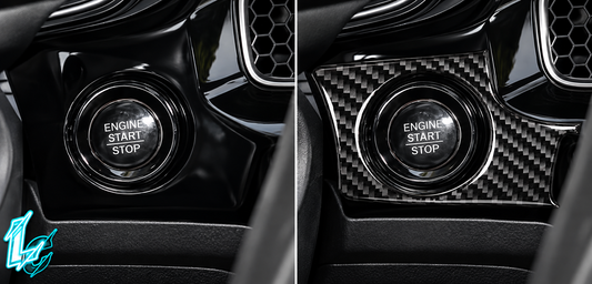 Honda Civic Carbon Fiber Start Button Surround Trim (2022–2025)