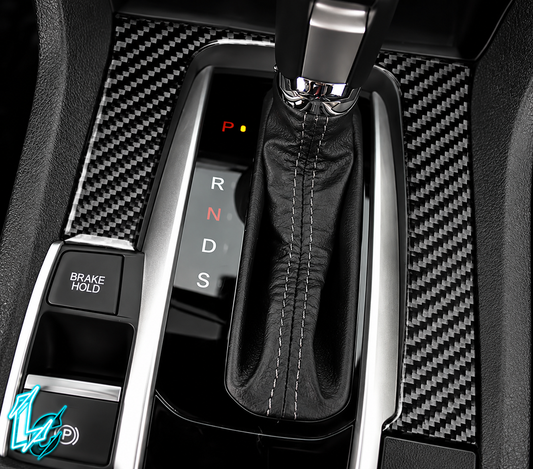 Honda Civic Carbon Fiber Gear Shift Trim (2016–2019)