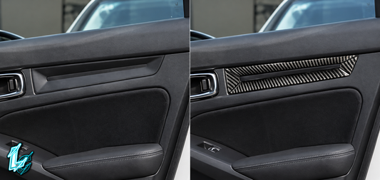 Honda Civic Carbon Fiber Interior Door Trim Overlay Kit (2022–2025)