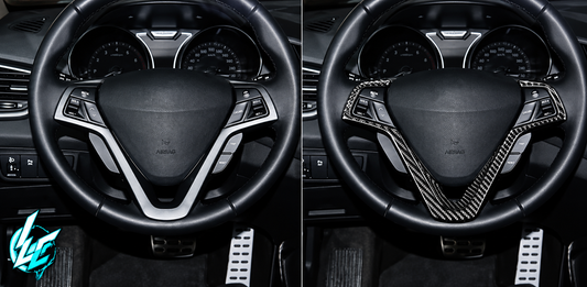 Hyundai Veloster Carbon Fiber Steering Wheel Trim (2012–2017)