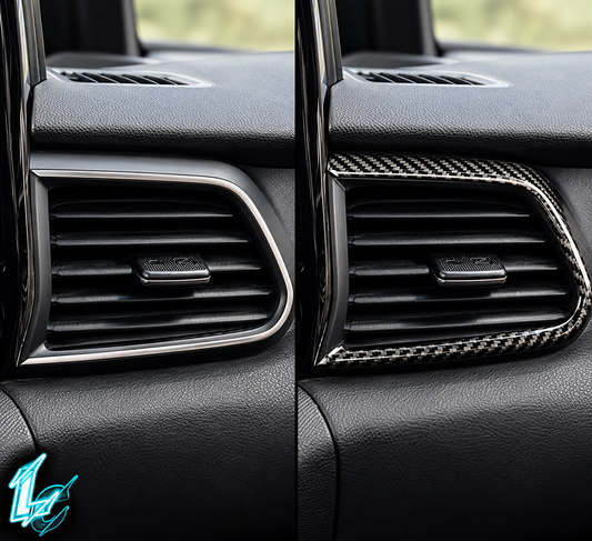 Carbon Fiber AC Vent Trim Kit Hyundai Veloster (2019–2022)