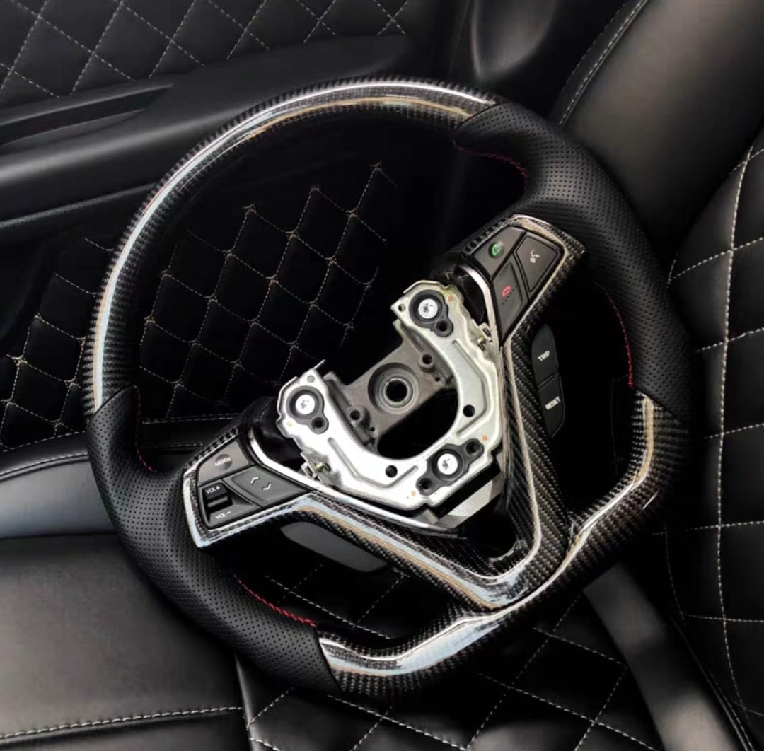 Carbon Fiber Flat Bottom Steering Wheel – Hyundai Veloster (2010–2016)