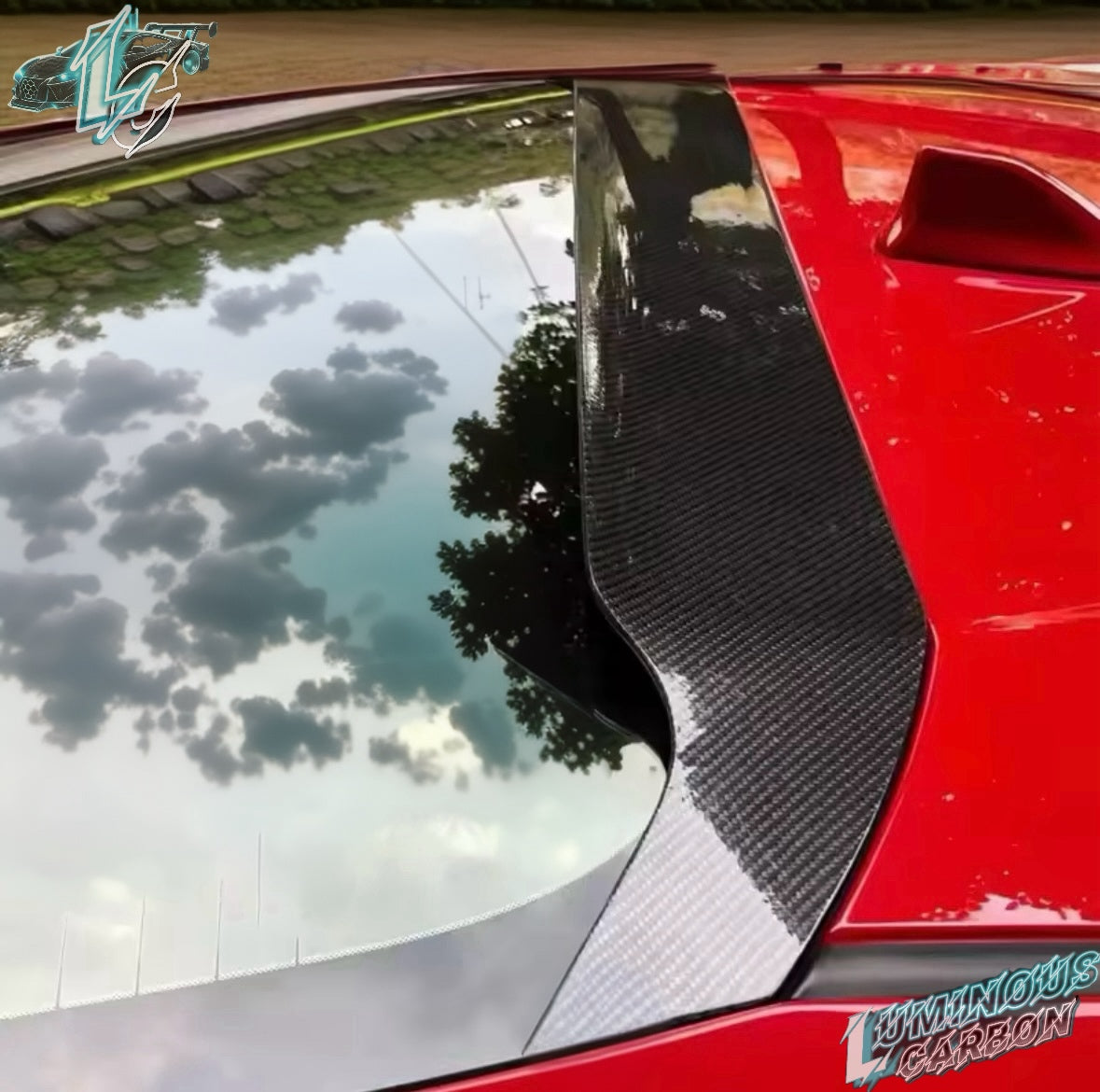Carbon Fiber Roof Spoiler Wing Visor