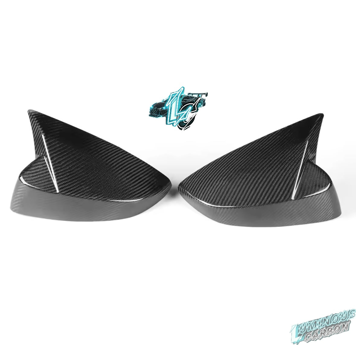 LUMIOUS M-STYLE CARBON FIBER SIDE MIRROR COVERS FOR BRZ/FRS/GT86
