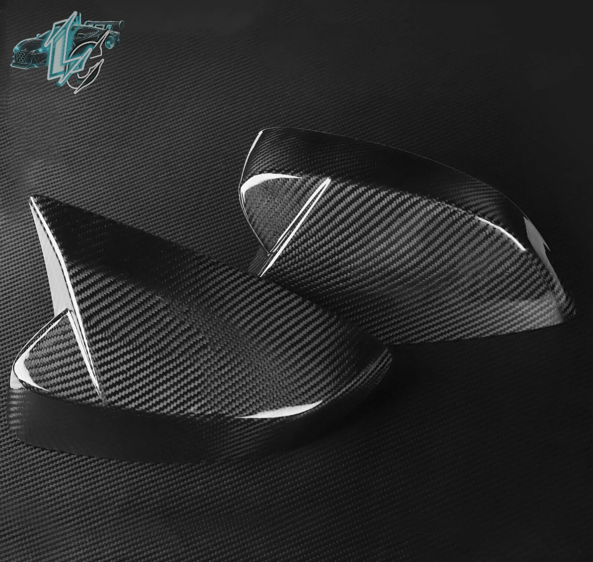 LUMIOUS M-STYLE CARBON FIBER SIDE MIRROR COVERS FOR BRZ/FRS/GT86