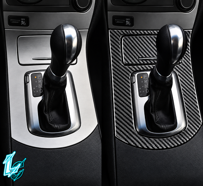 Infiniti G35/G37 Carbon Fiber Gear Shift Console Overlay