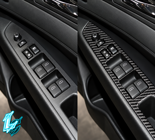 Infiniti G35/G37/Q60 Carbon Fiber Window Switch Covers