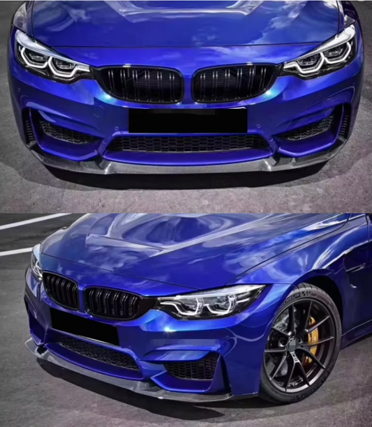 BMW F8X M3 M4 CS Style Carbon Fiber Front Lip Spoiler