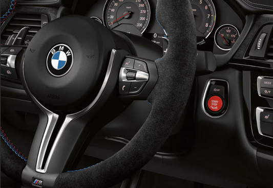 BMW Red & Blue Start/Stop Push Button