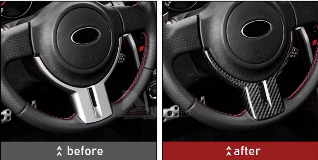 Carbon Fiber Steering Wheel Center Trim Cover for BRZ/86