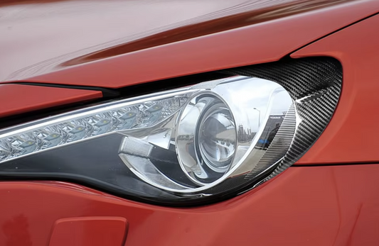 Carbon Fiber Headlight Eyebrow/Eyelid Trim for GT86/BRZ