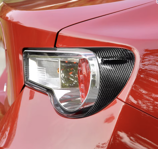 Carbon Fiber Taillight Eyebrow/Eyelid Trim for GT86/BRZ