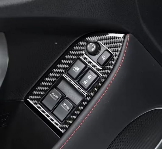 Carbon Fiber Window Control Panel Cover Trim for BRZ/GT86