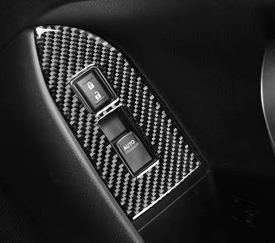 Carbon Fiber Window Control Panel Cover Trim for BRZ/GT86