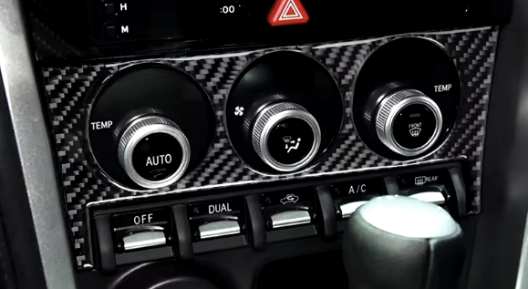 Carbon Fiber Central Control Panel Trim – Subaru BRZ / Toyota 86