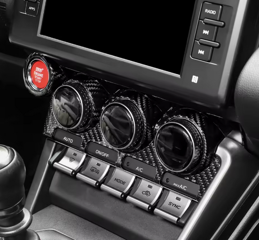 Carbon Fiber Climate Control Panel Cover for Subaru BRZ/ GR86