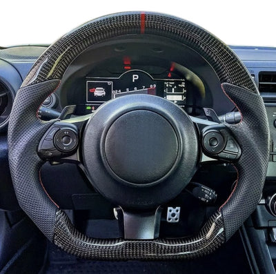 BRZ /GT86 /Gr86 (2017+)- Racing Carbon Fiber Steering Wheel