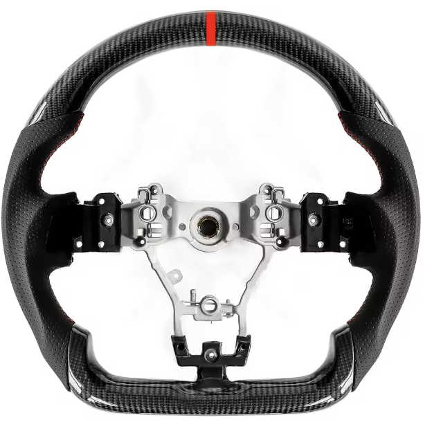 Carbon Fiber D-Shaped Racing Steering Wheel- WRX/STI (2015-2024)