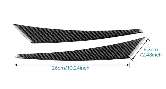 Carbon Fiber Rear Tail Light Eyebrow Trim Overlay for Subaru WRX /STI (2022+)