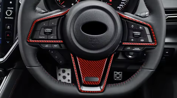 Carbon Fiber Steering Wheel Button Frame Trim – Subaru WRX/STI (2022+)