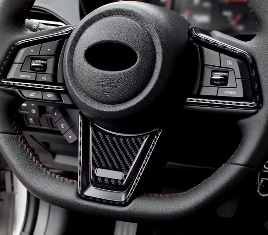 Carbon Fiber Steering Wheel Button Frame Trim – Subaru WRX/STI (2022+)