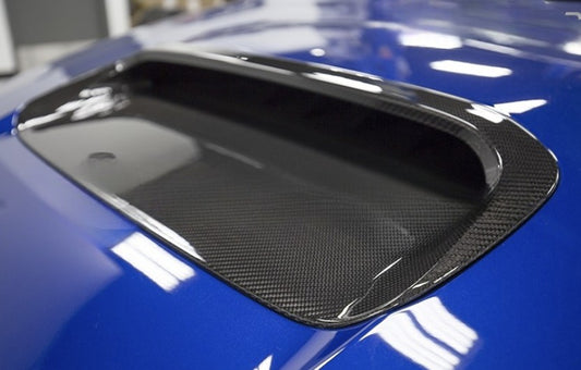 Carbon Fiber Front Hood Scoop Air Vent Cover Trim for Subaru WRX/STI