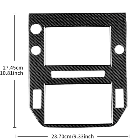 Carbon Fiber Infotainment System Center Frame Cover- Subaru WRX/STI (2022+)