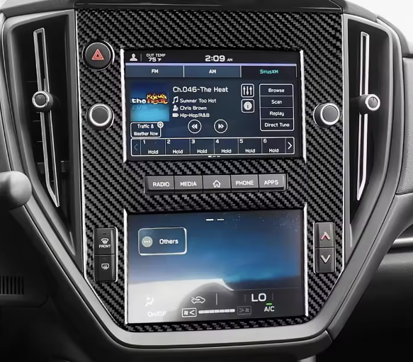 Carbon Fiber Infotainment System Center Frame Cover- Subaru WRX/STI (2022+)