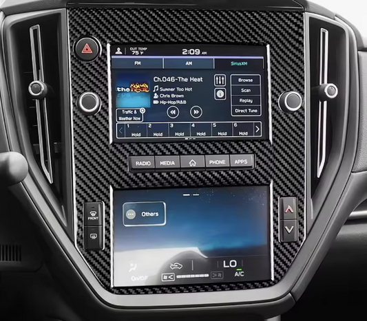 Carbon Fiber Infotainment System Center Frame Cover- Subaru WRX/STI (2022+)