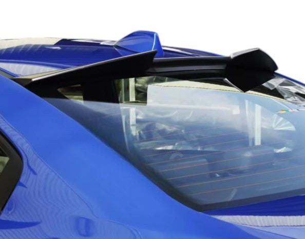Carbon fiber High Kick V Flat Rear Window Roof Spoiler Wing for WRX/STI